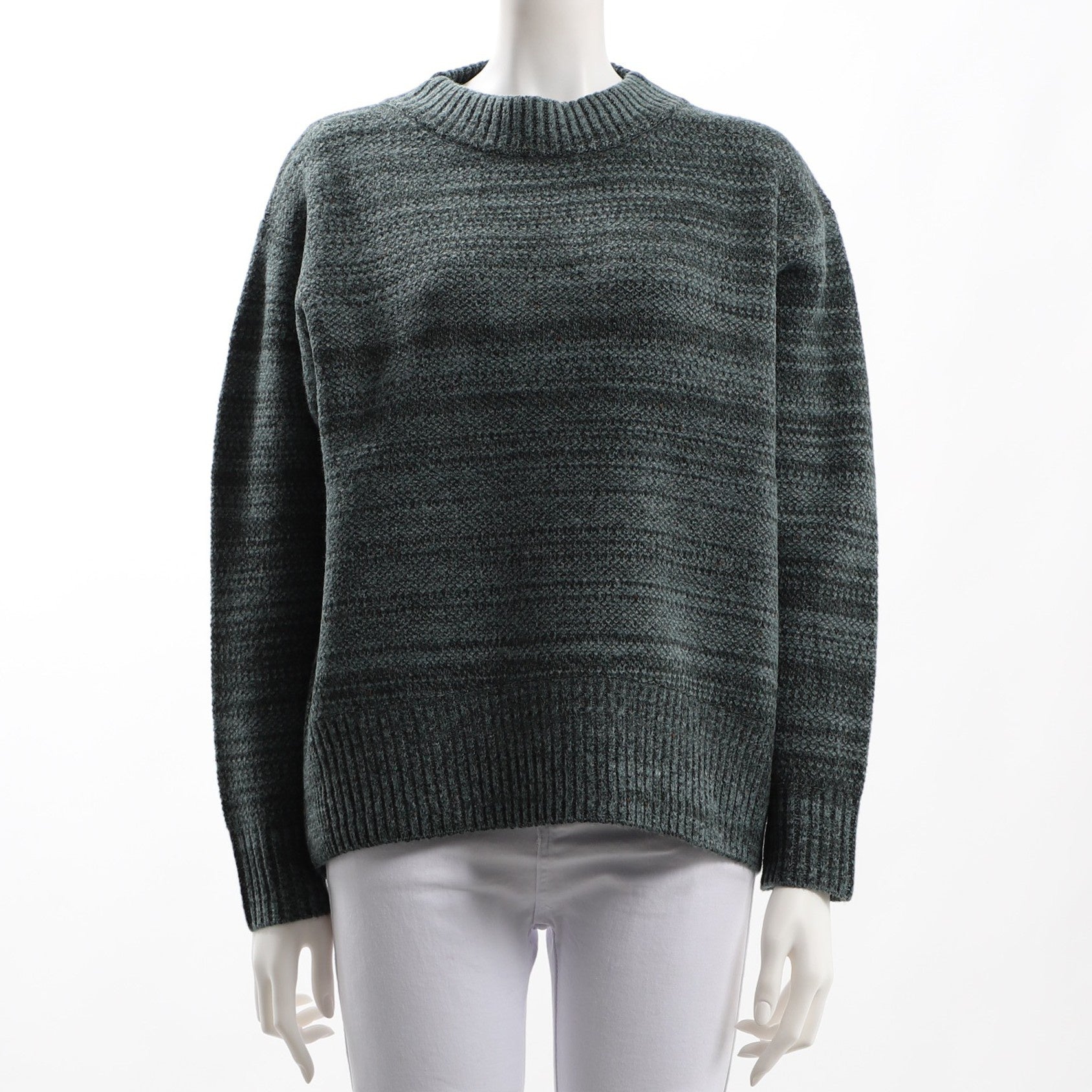 ネップヤーンクルーネックニット