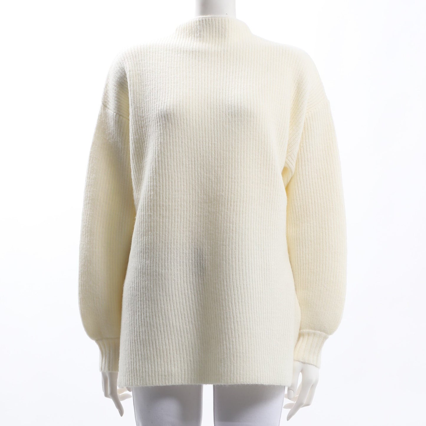 ドロップショルダーオフネックニット