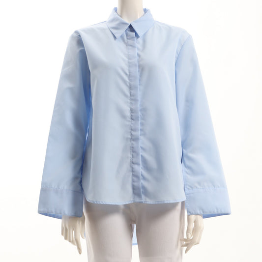 スリットスリーブバックテールシャツ