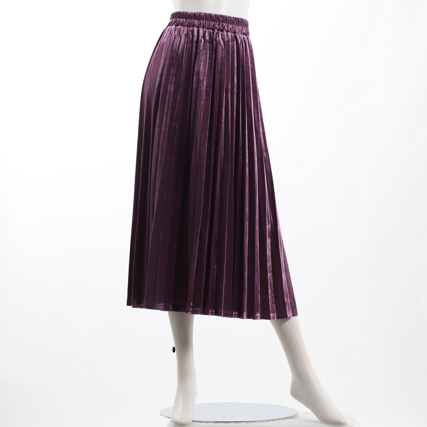 Vネックリブニット