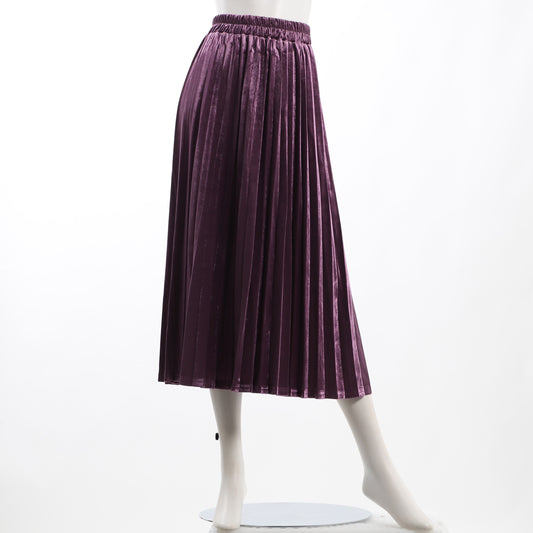 Vネックリブニット