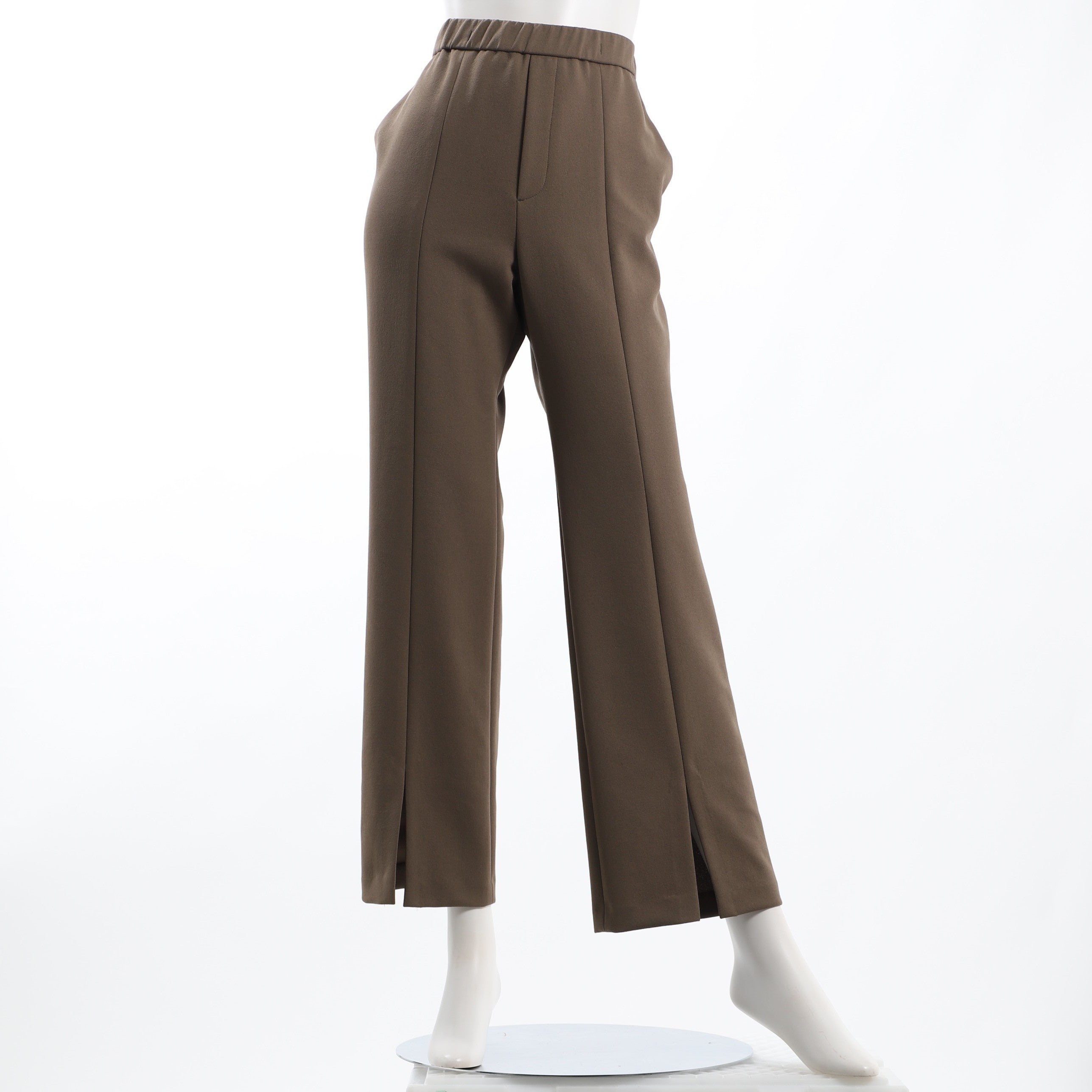 アムンゼンツイルセンターシームフロントスリットパンツ