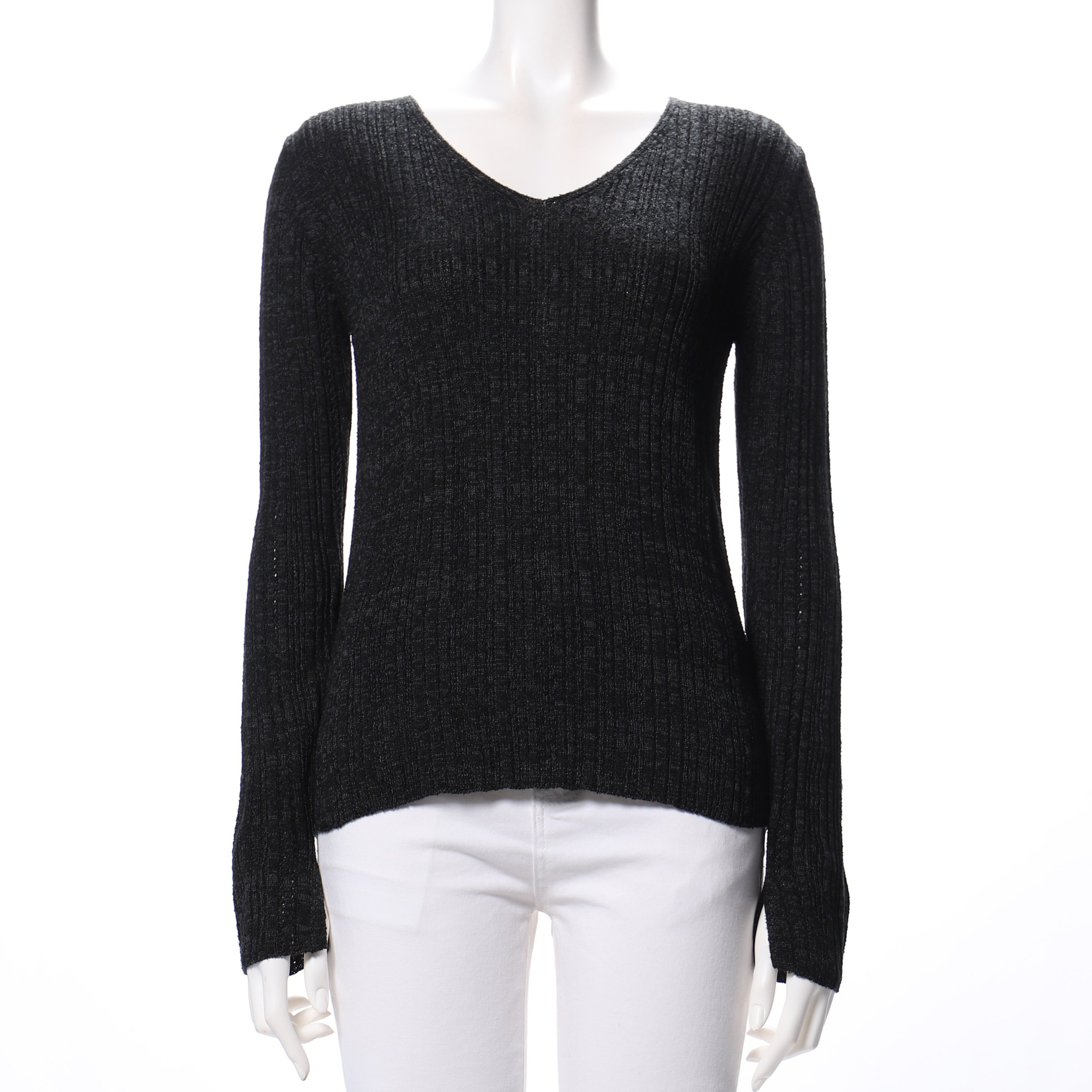 MIX混スリット袖リブニット