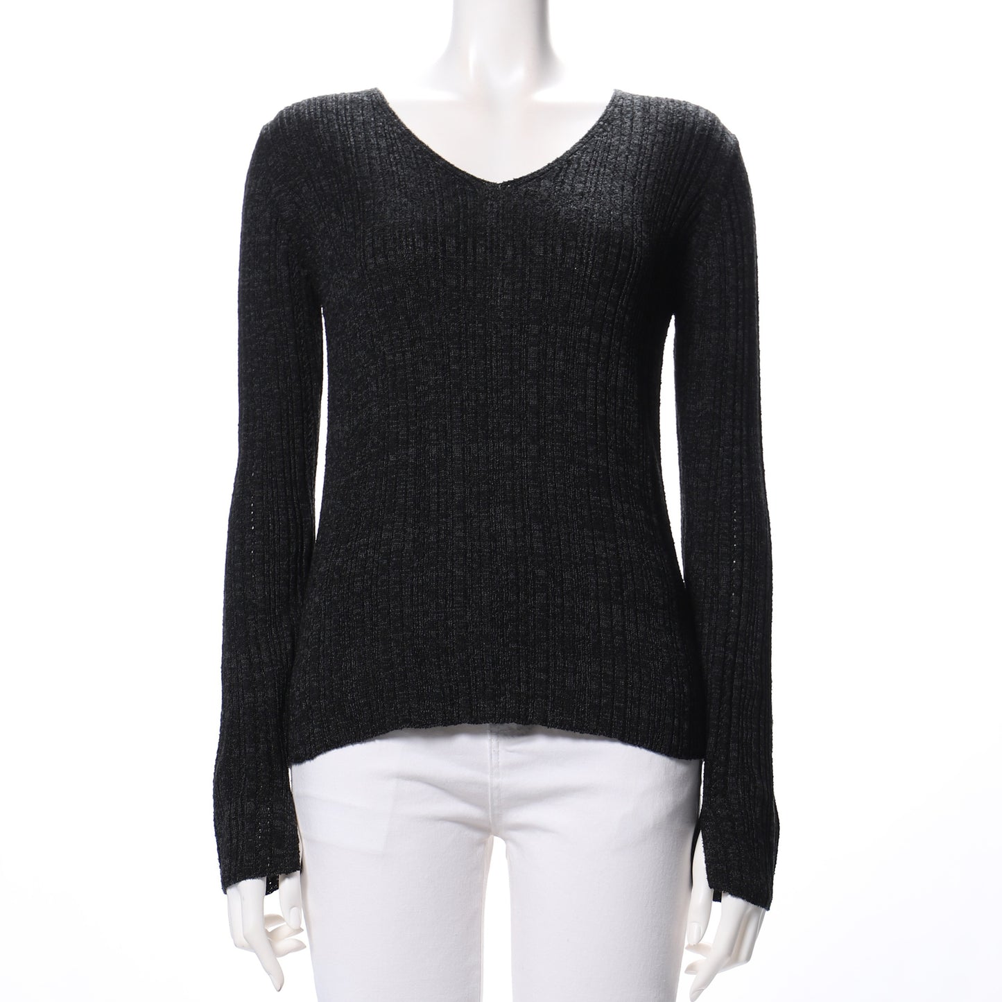 MIX混スリット袖リブニット