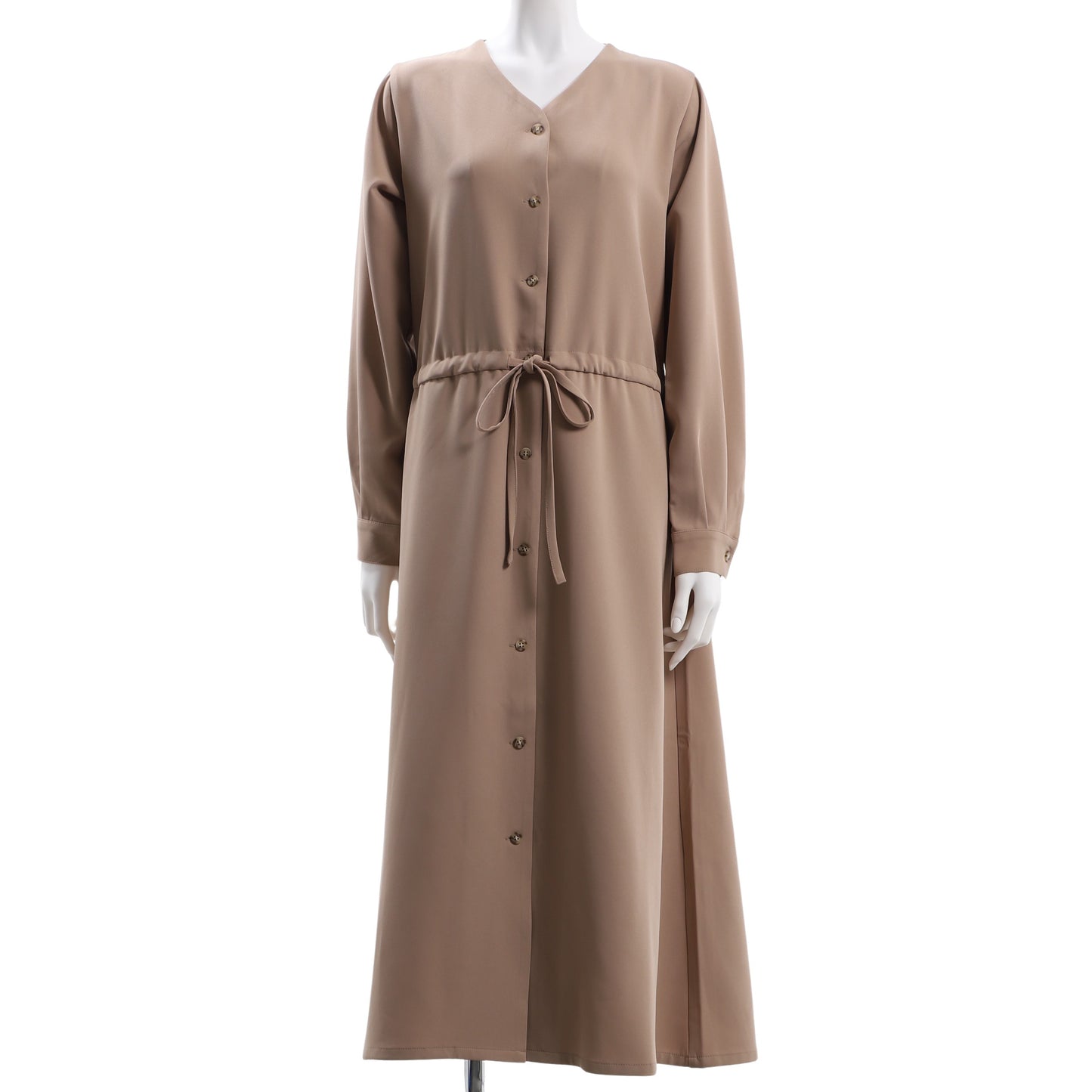 ドロストデザイン前開きワンピース