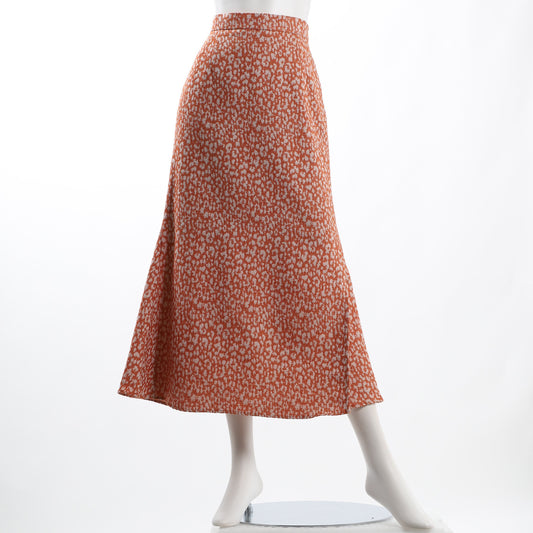 レオパード柄サイドスリットスカート