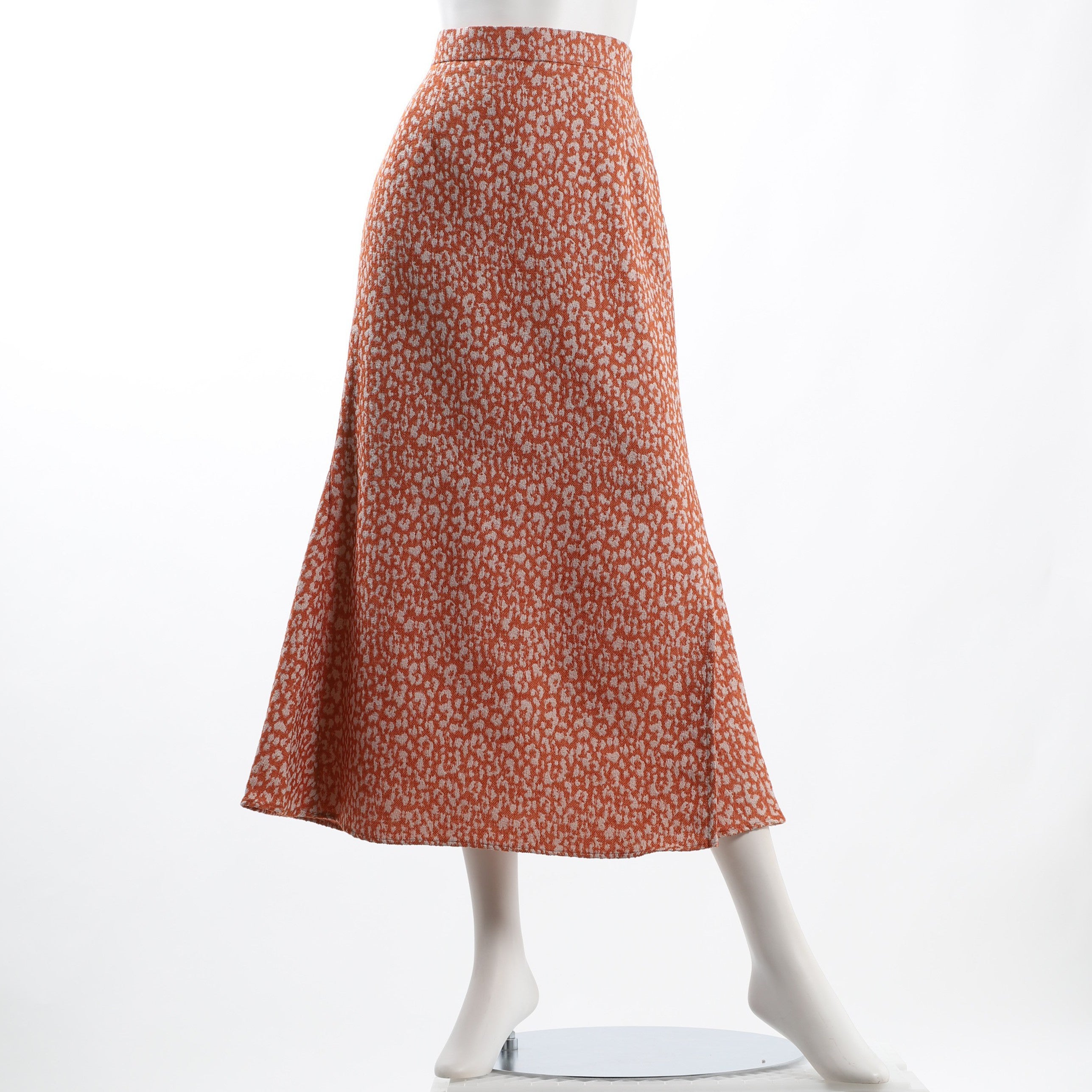 レオパード柄サイドスリットスカート