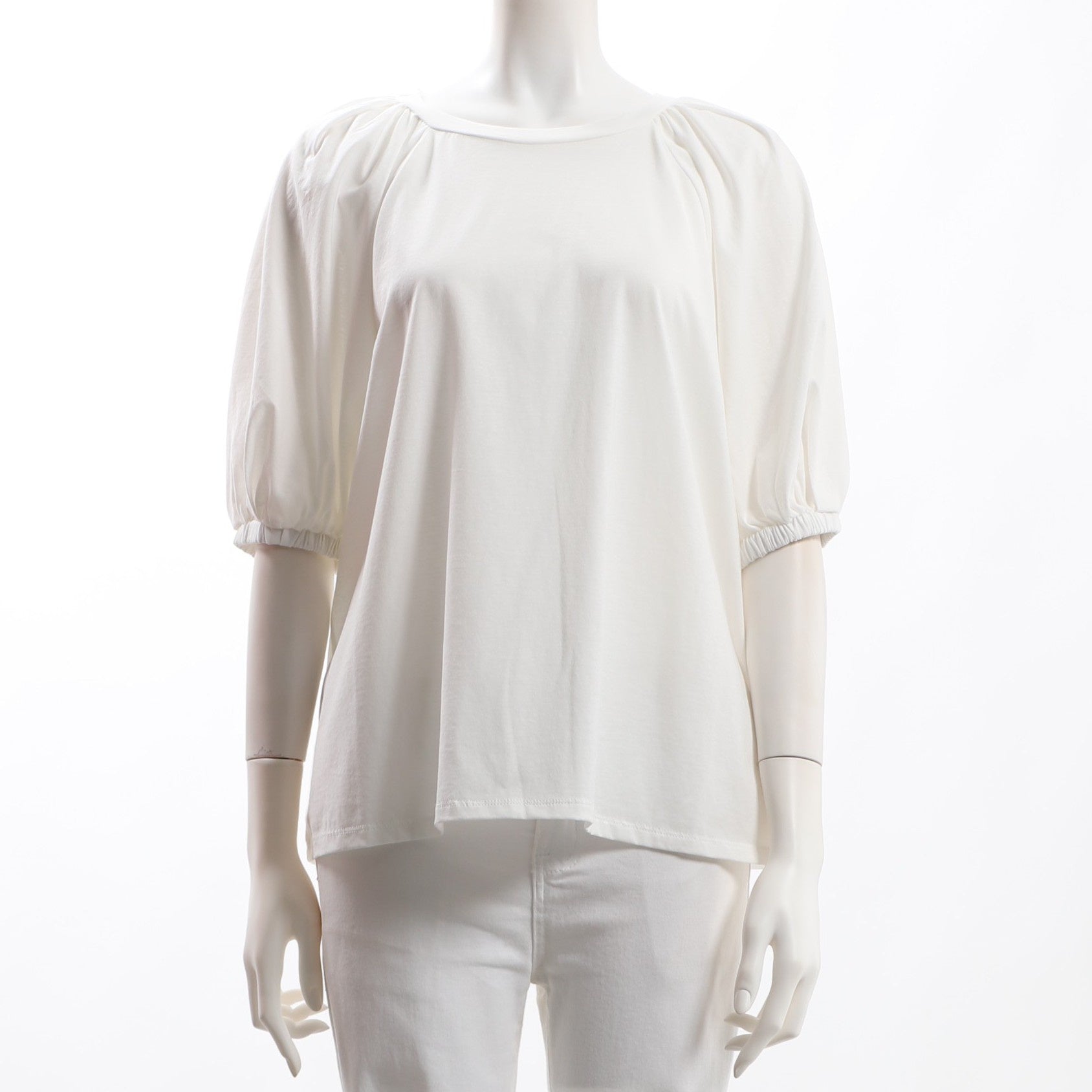 ふわっとギャザー袖カットソー