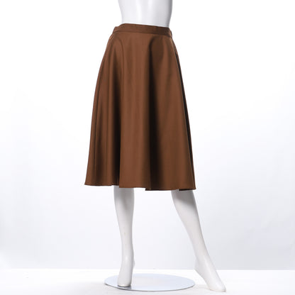 フロントリボンフレアスカート