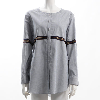 綿先染ストライプシャツ