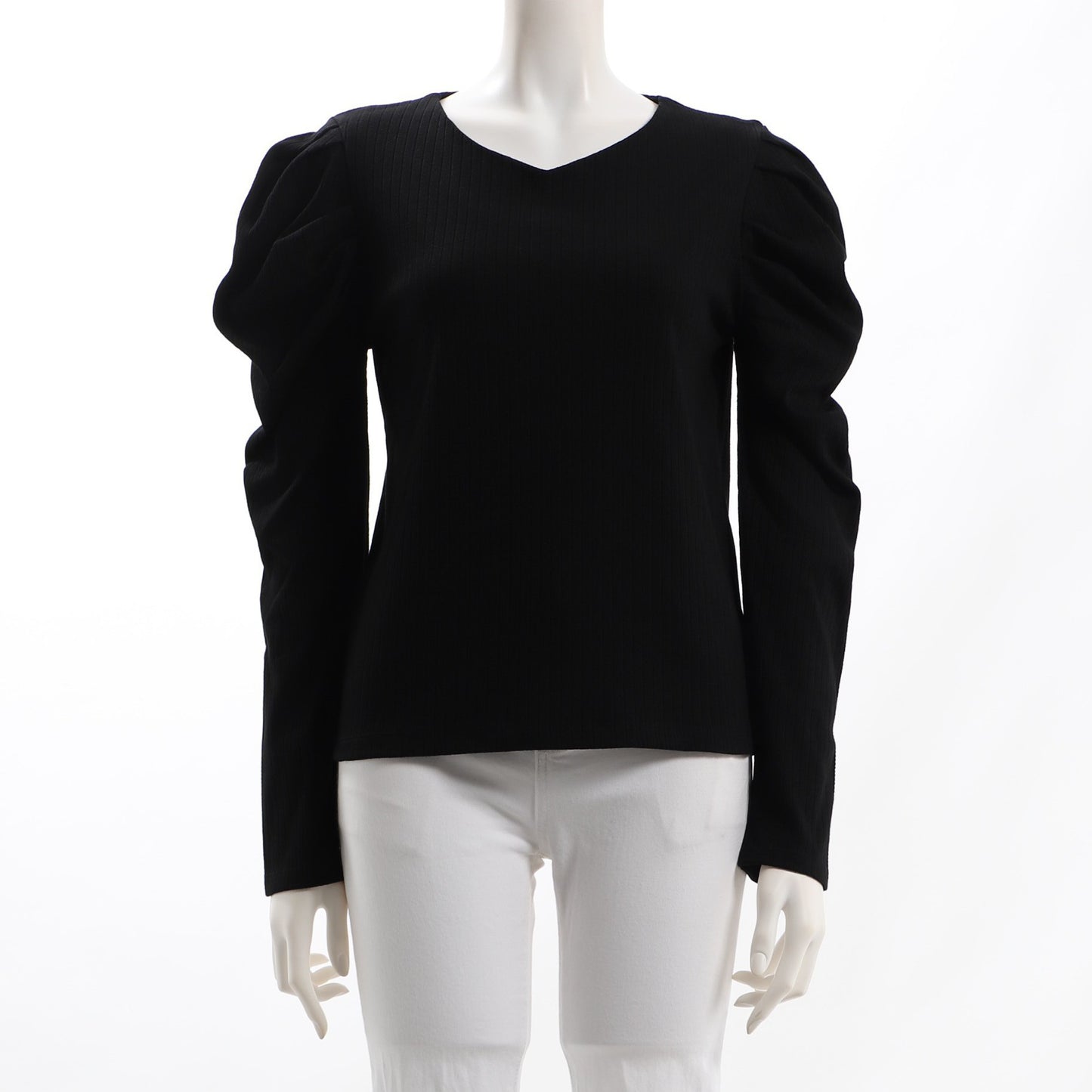 パワーショルダーリブカットソー