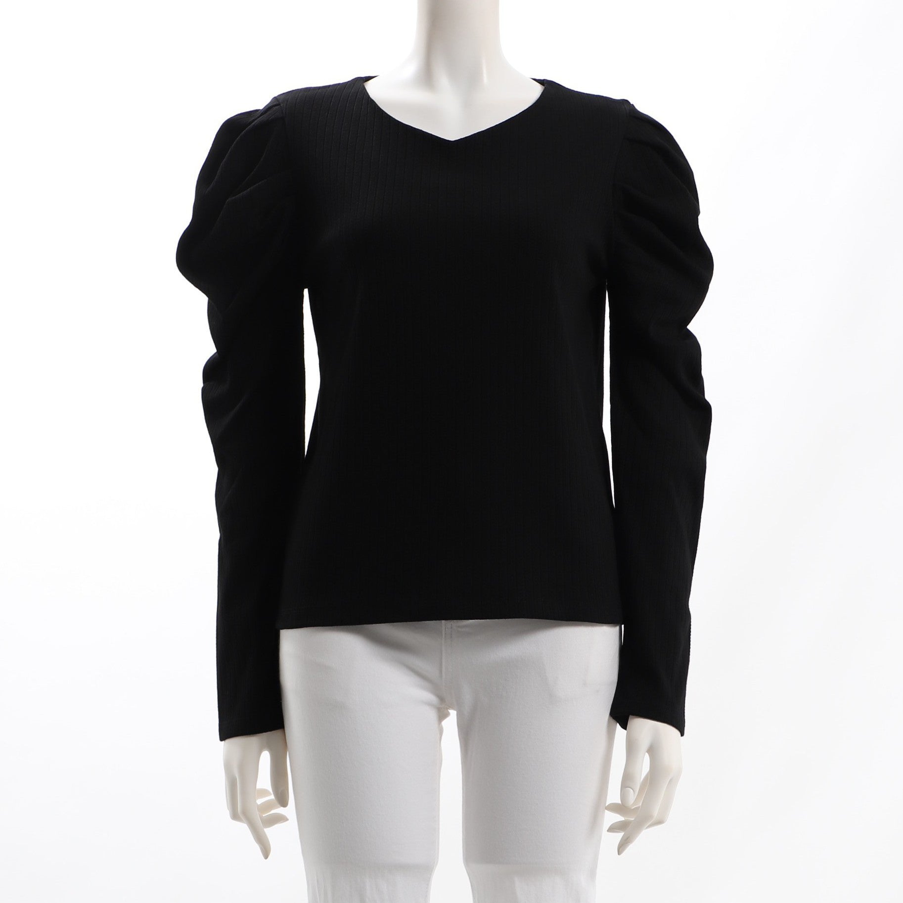 パワーショルダーリブカットソー