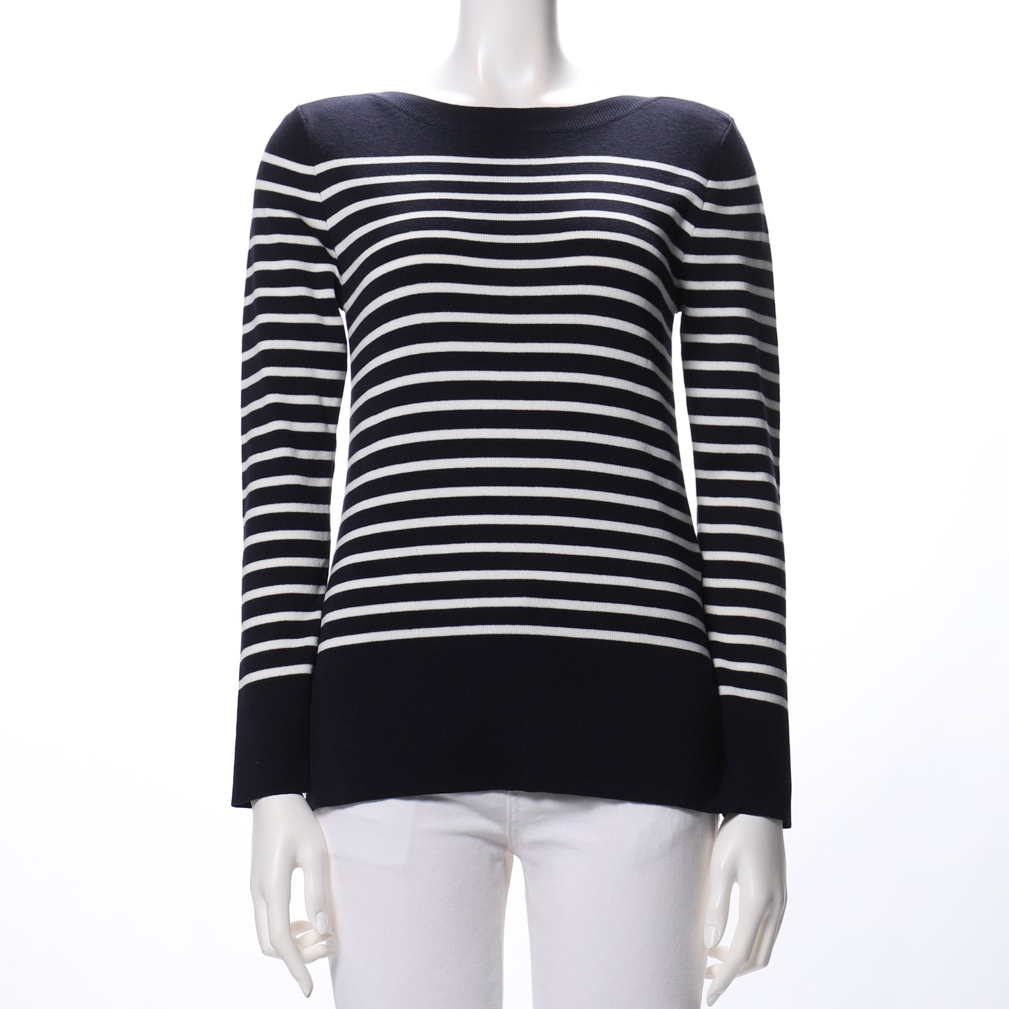 ボーダーサイドスリットニット