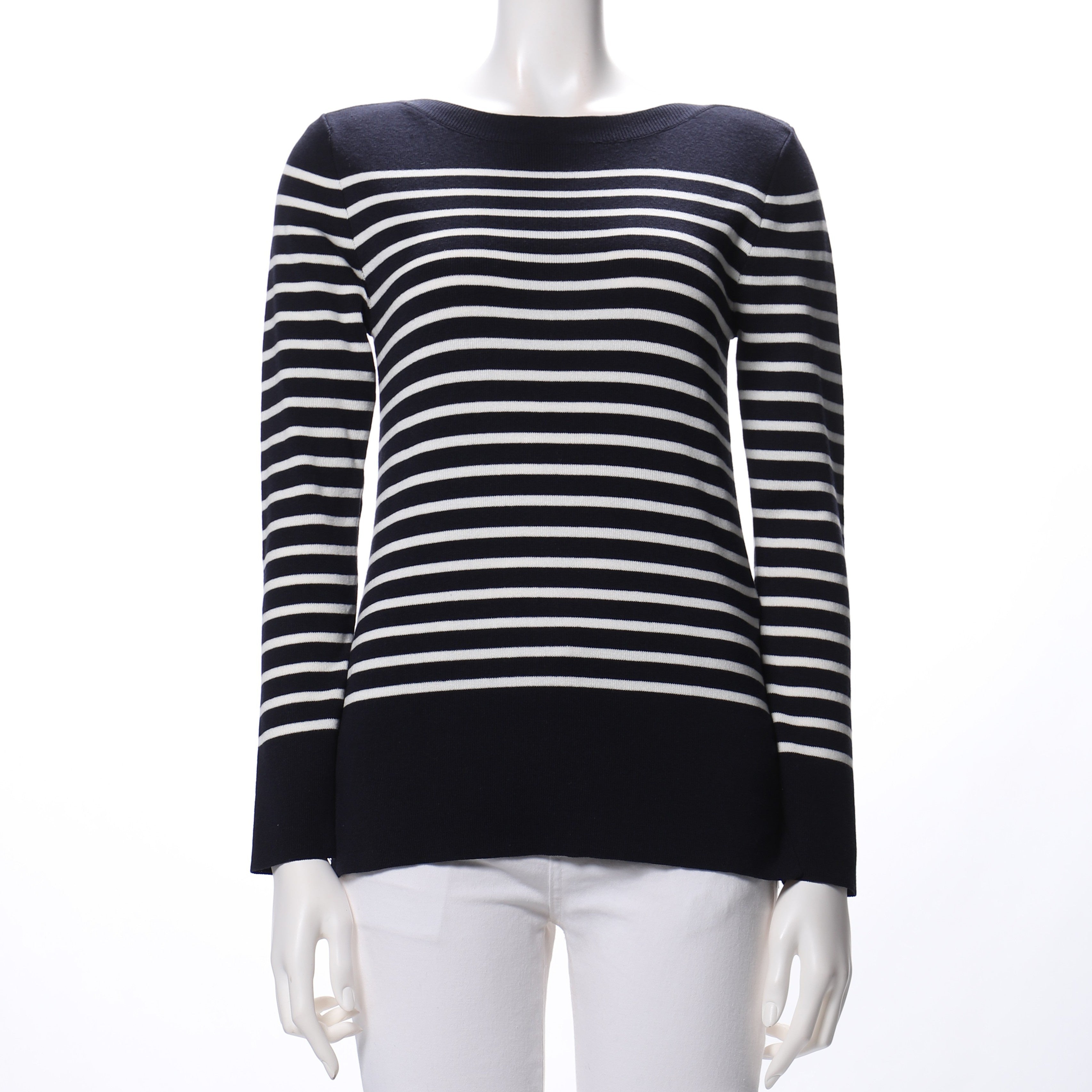 ボーダーサイドスリットニット