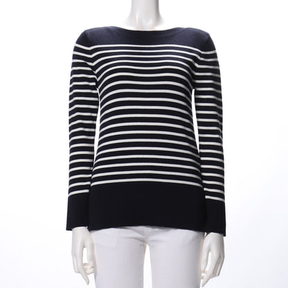 ボーダーサイドスリットニット