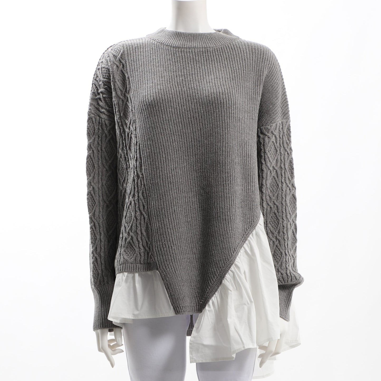 ドッキングアシンメトリーニット