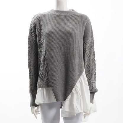 ドッキングアシンメトリーニット