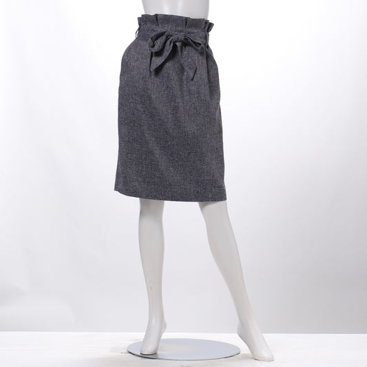 リボンベルト付きタイトスカート