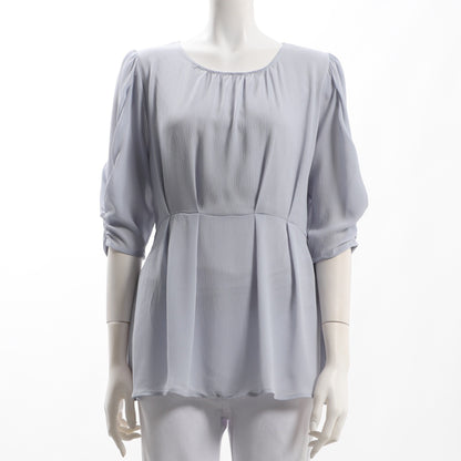 ふんわり袖ペプラムブラウス