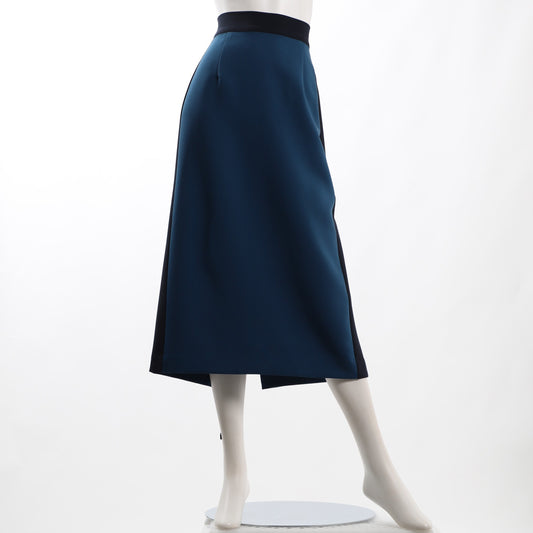 バイカラー切り替えバックスリットタイトスカート