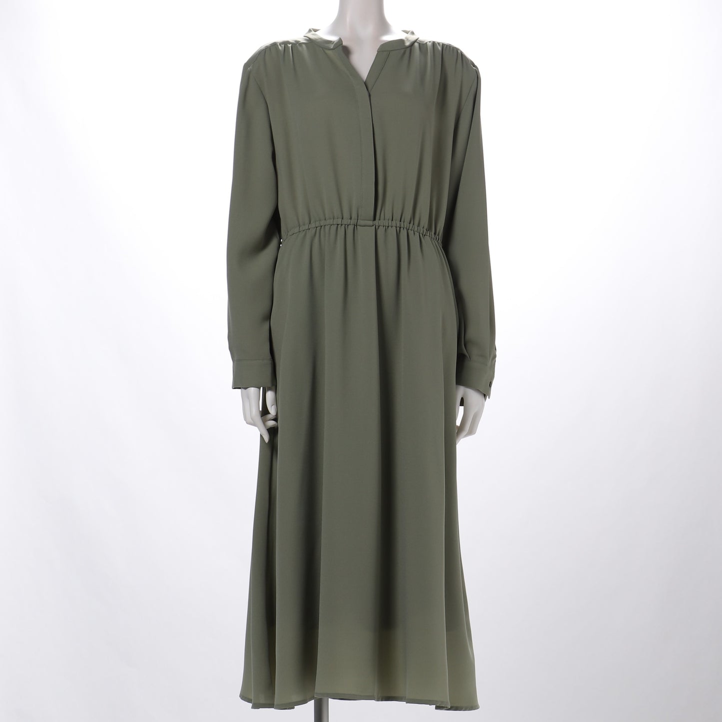 オープンフロントネックワンピース