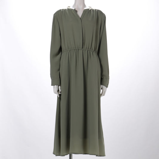 オープンフロントネックワンピース