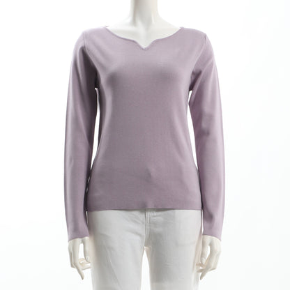 ハートネックオープンフロントニットプルオーバー