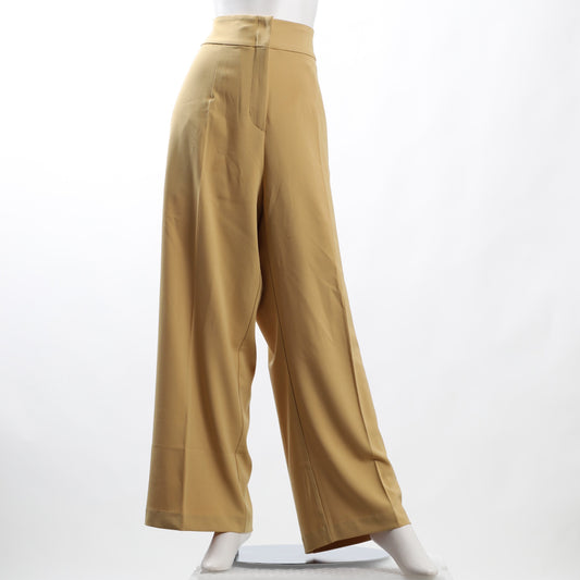 ストレッチツイルハイウエストワイドパンツ