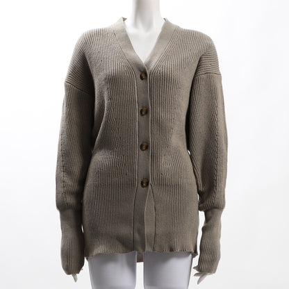 ドルマンスリーブリブニットカーディガン