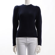 パフスリーブリブニット