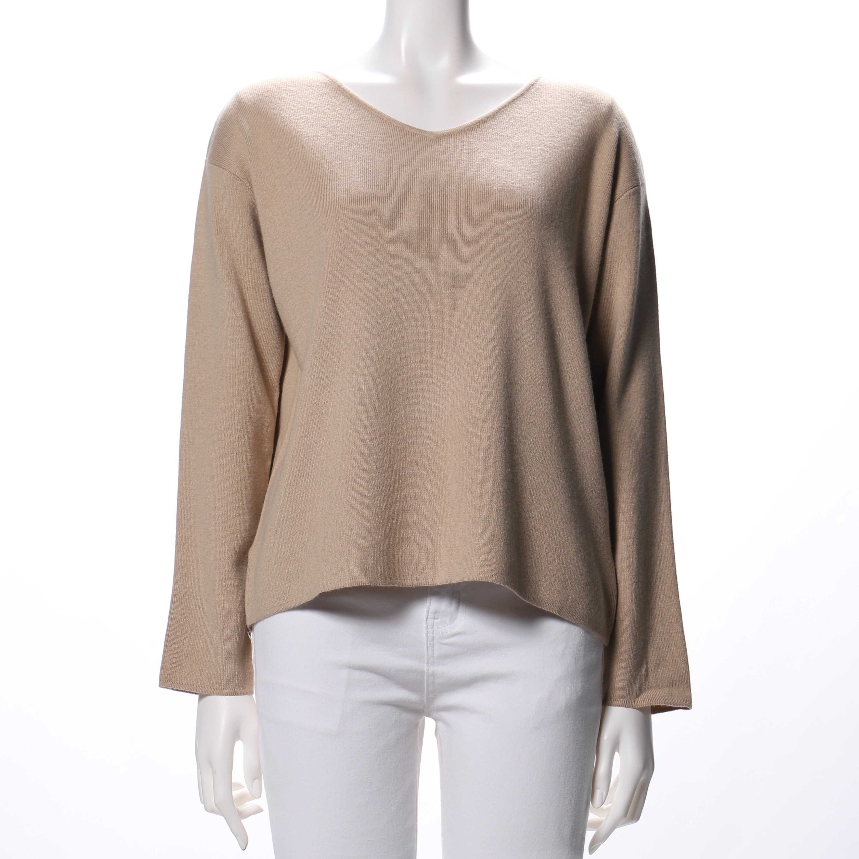 Ｖネックドロップショルダーニット