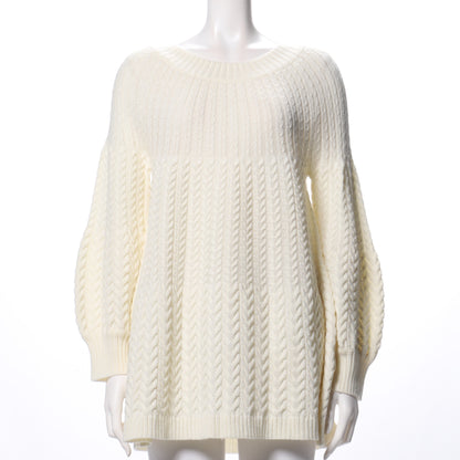 クィーン３段ケーブル編みニットチュニック