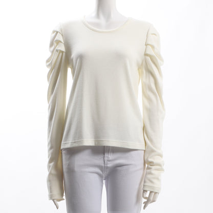 タックデザインラウンドネックカットソー