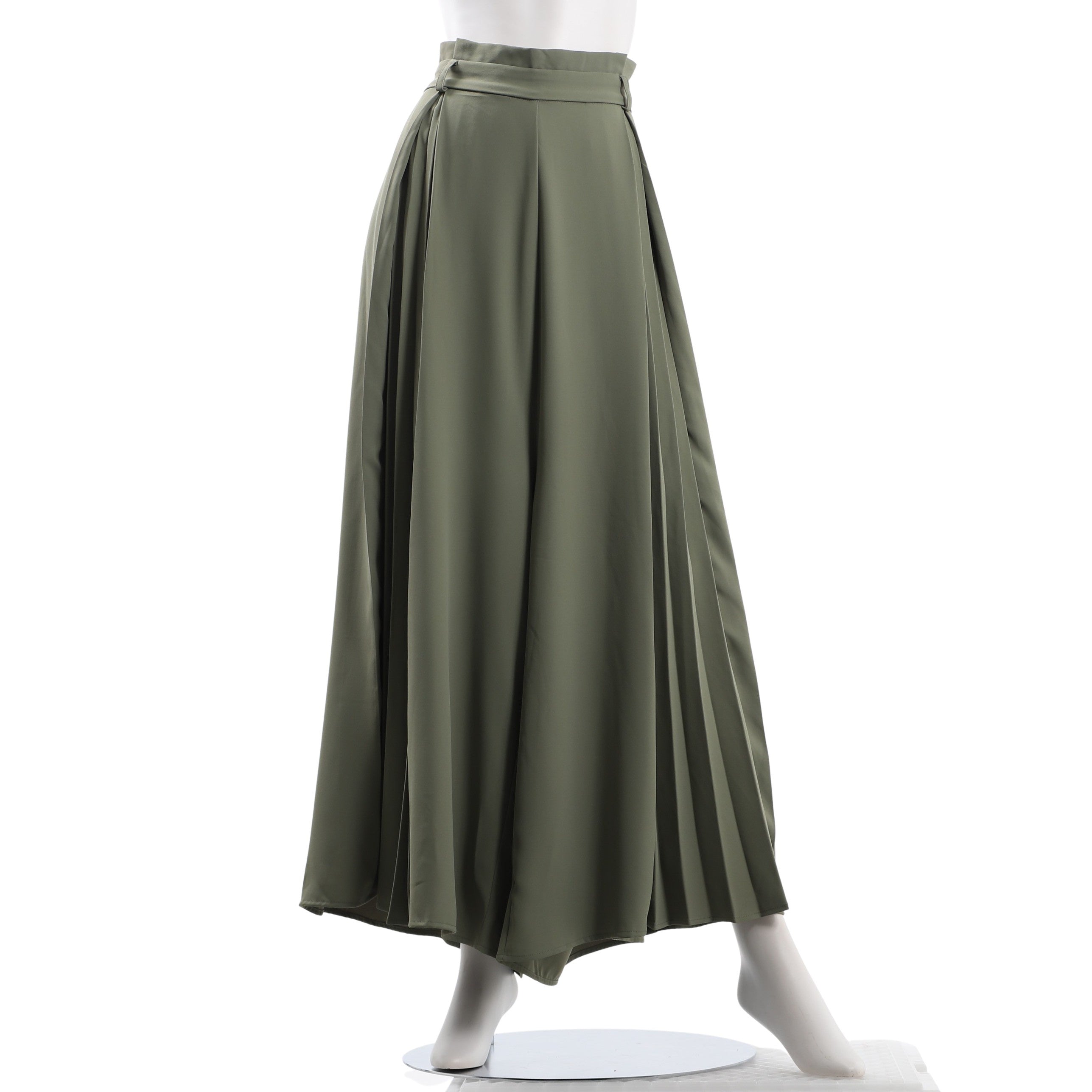 プリーツデザインフレアパンツ