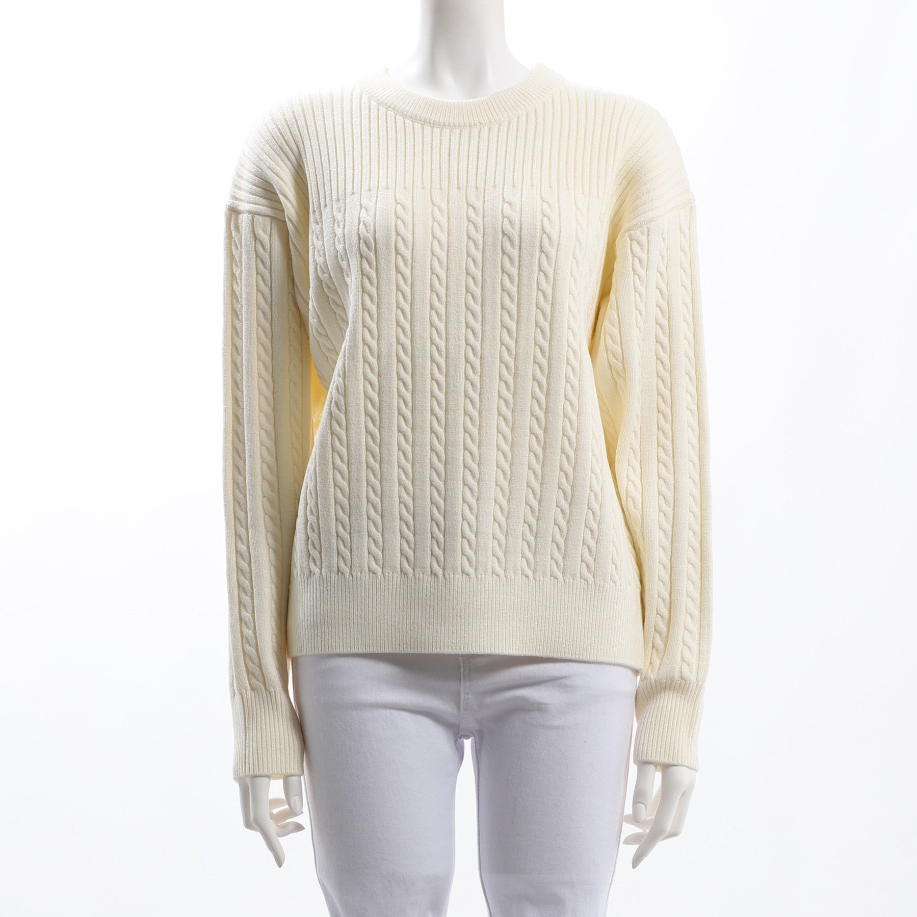 異なる編み地ニット