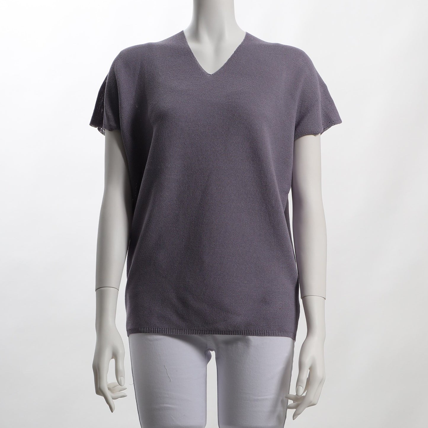 ハイゲージVネックニット