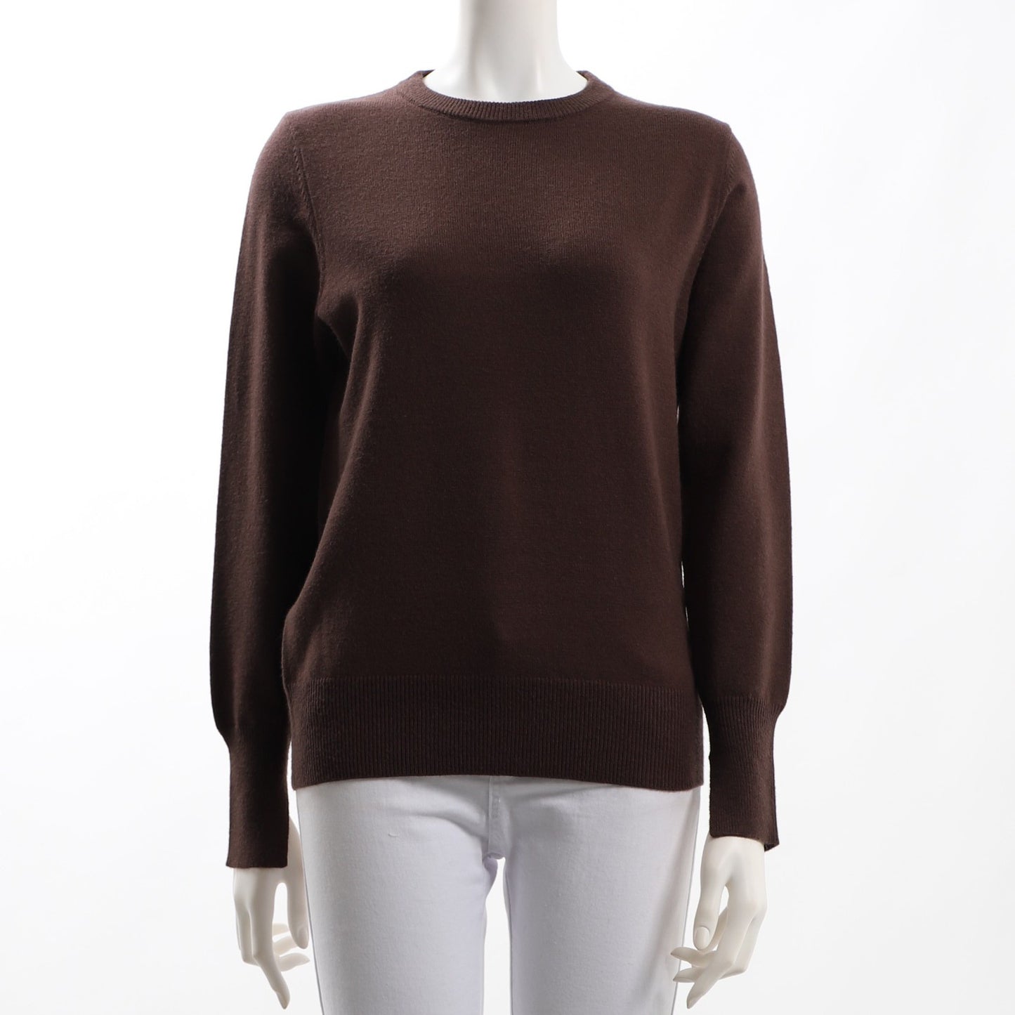 お袖スリットクルーネックニット