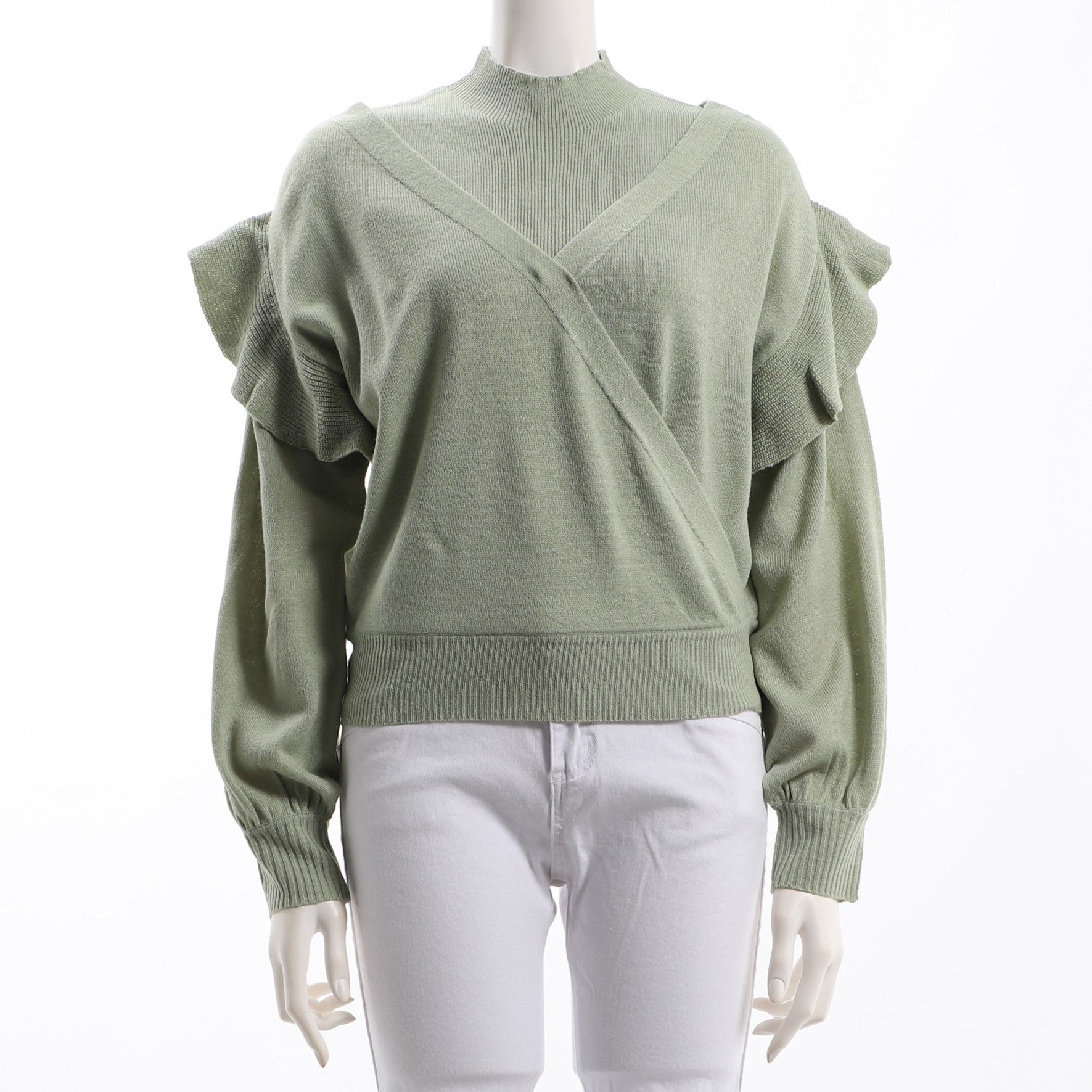 レイヤードデザインニット