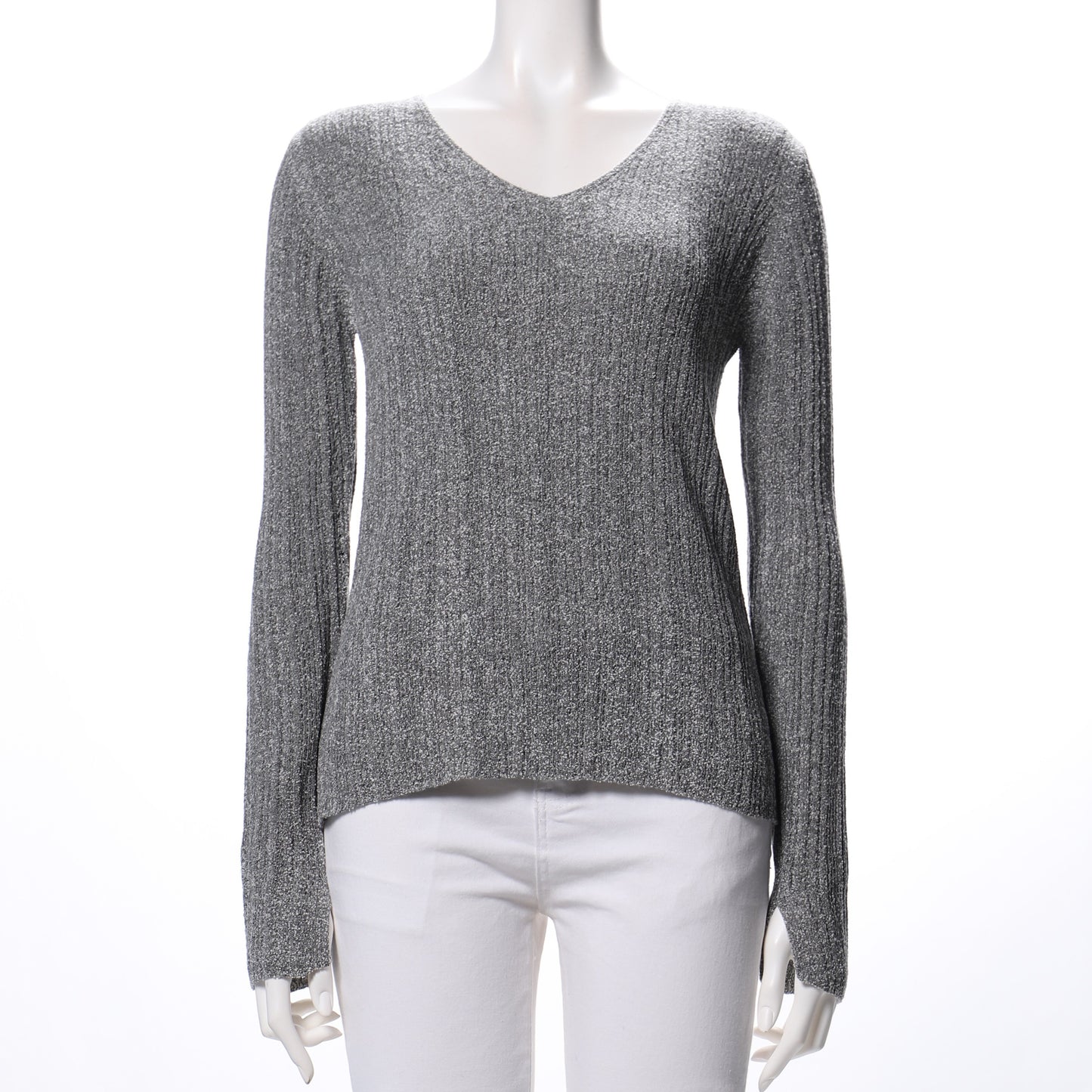 MIX混スリット袖リブニット