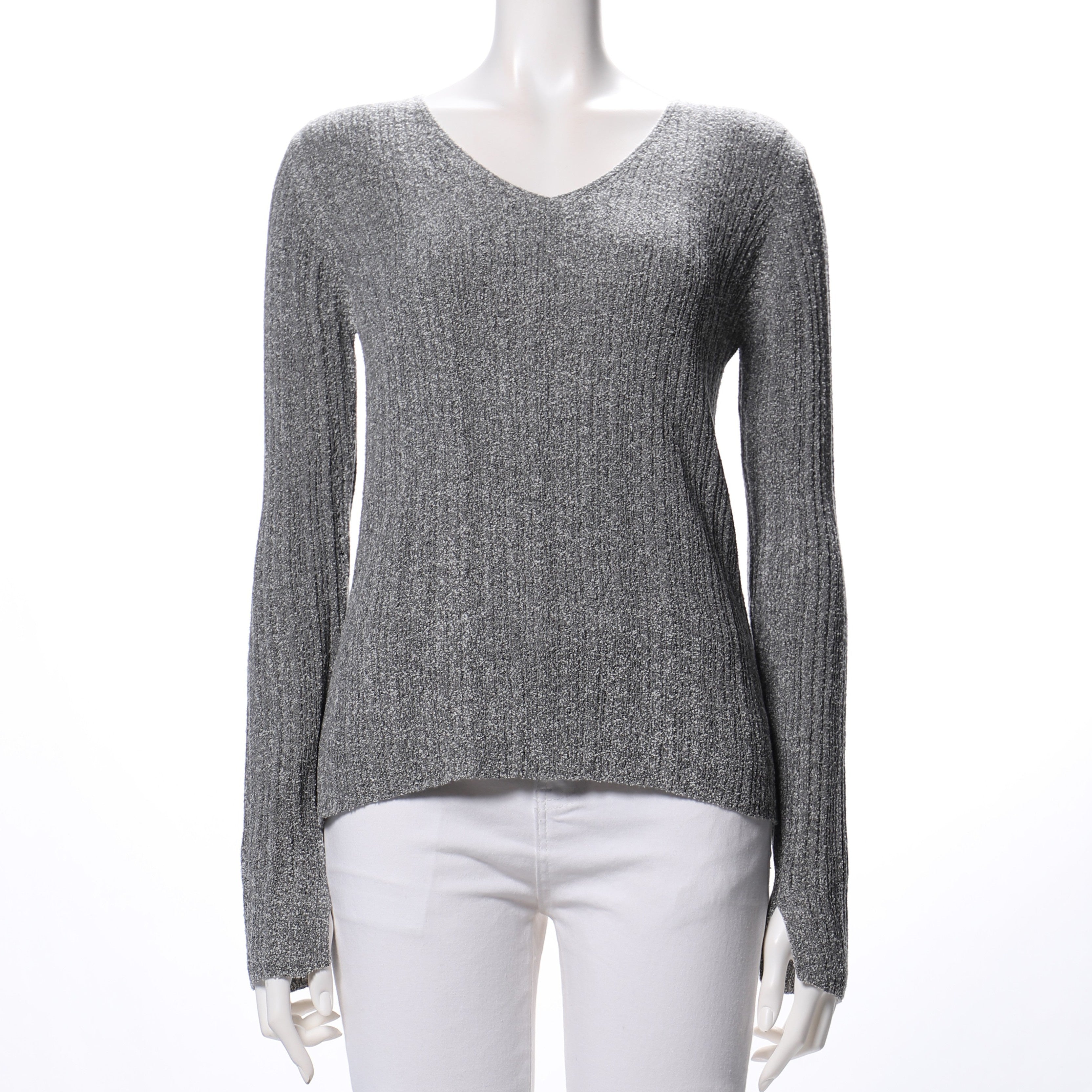 MIX混スリット袖リブニット