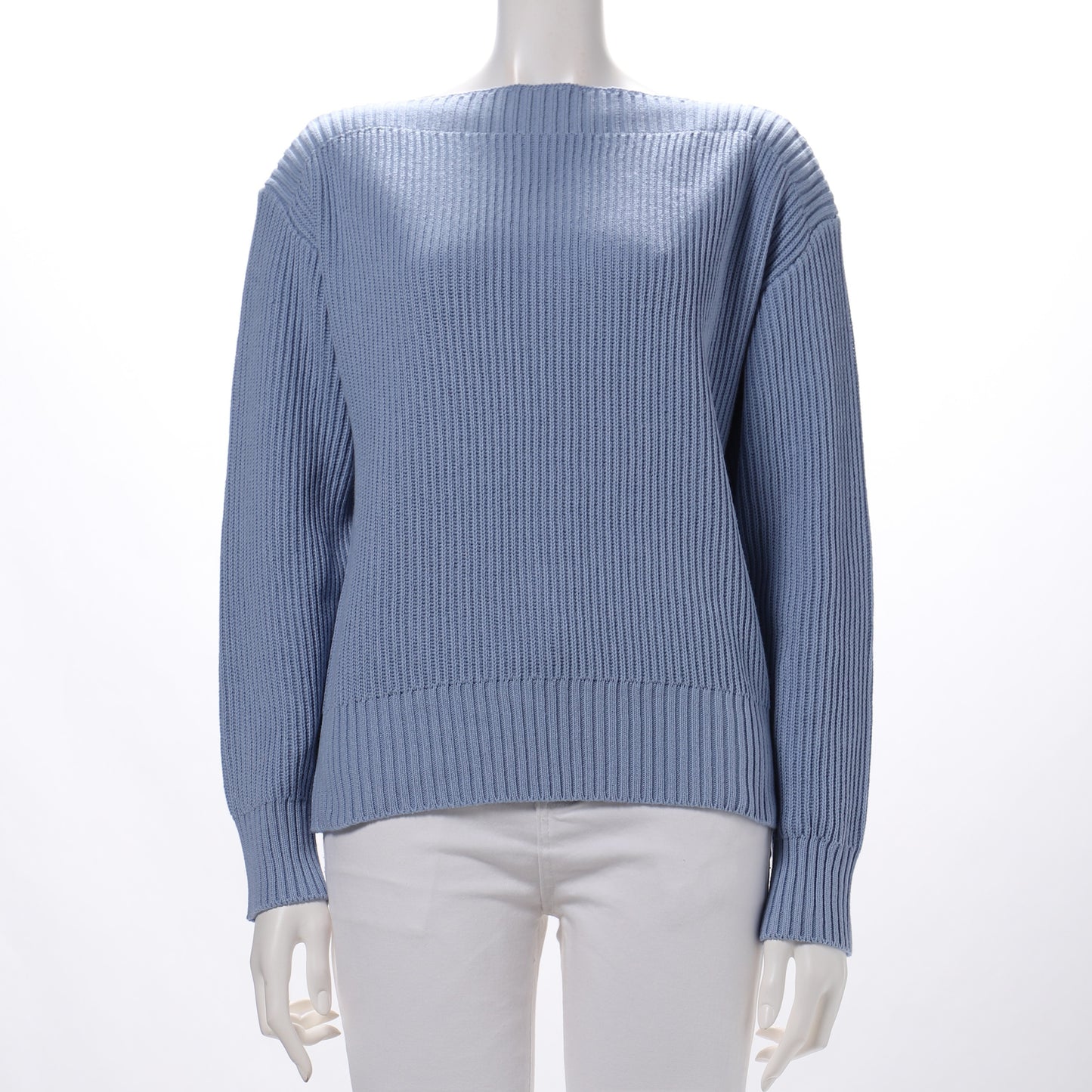 スラッシュドネックドロップショルダーニット