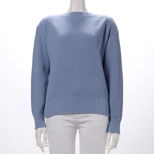 スラッシュドネックドロップショルダーニット