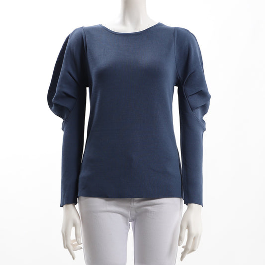 フェミニンデザインフィットニット