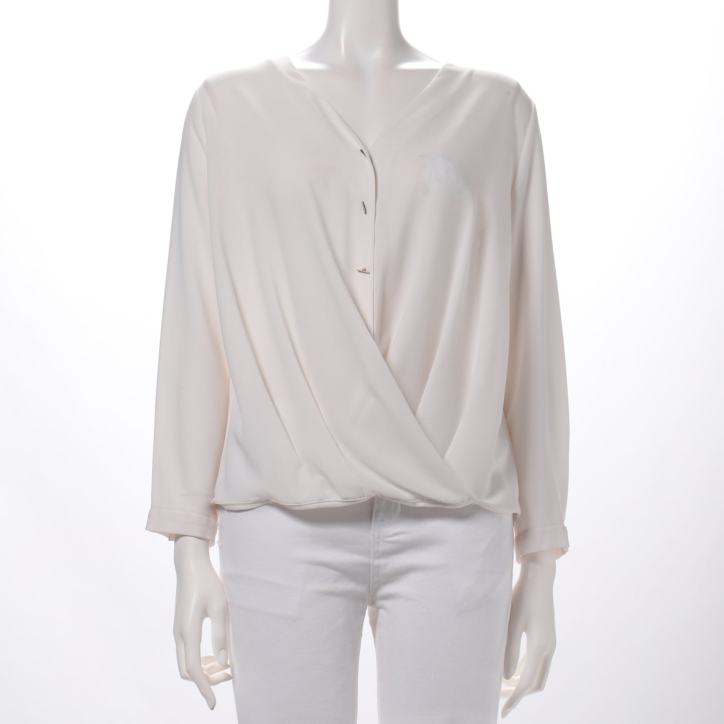 Vネックカシュクールブラウス