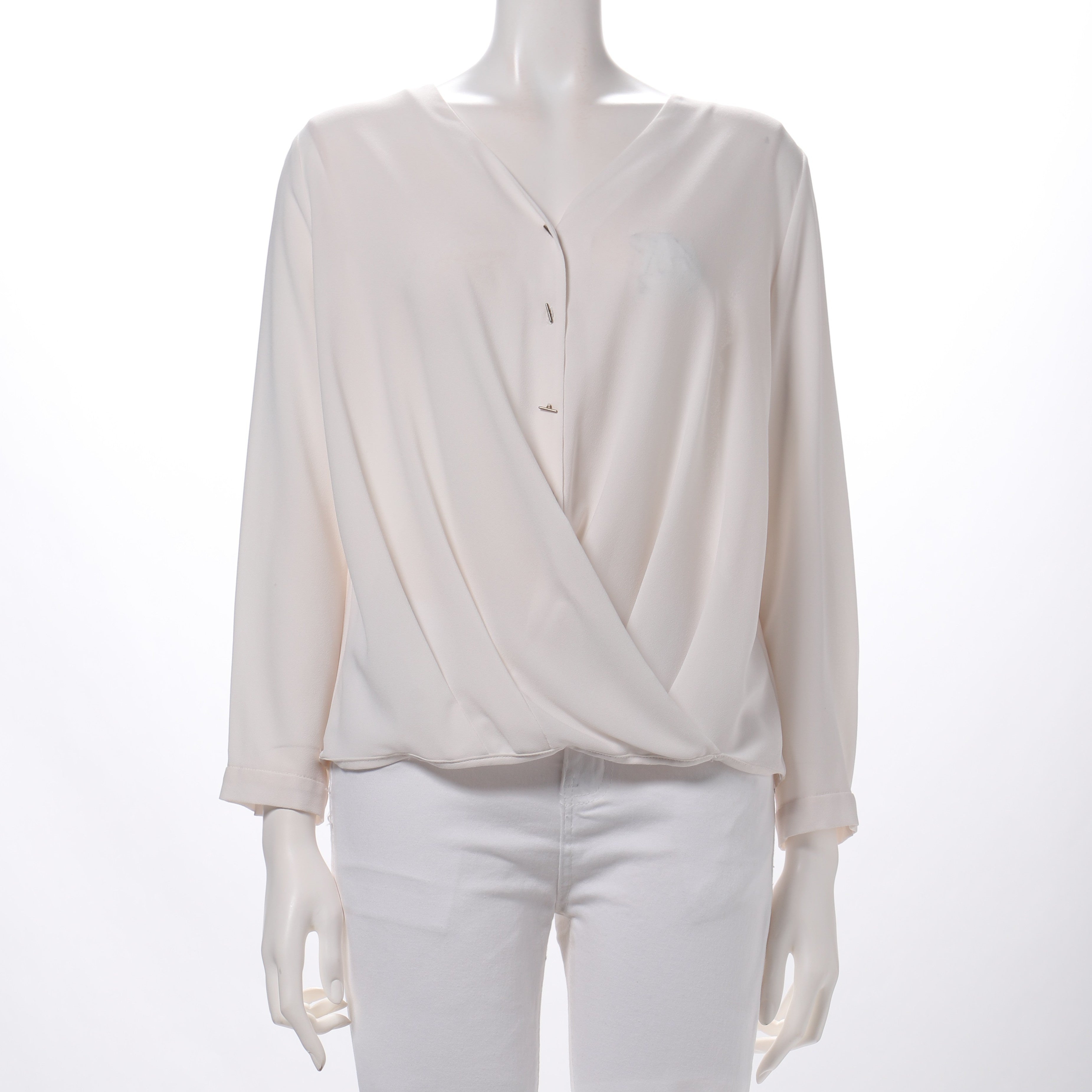 Vネックカシュクールブラウス