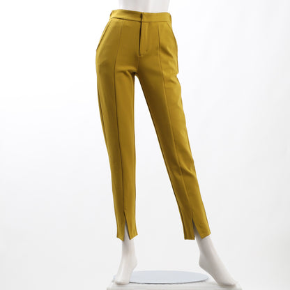 フロントスリットテーパードパンツ
