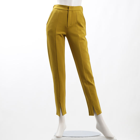 フロントスリットテーパードパンツ