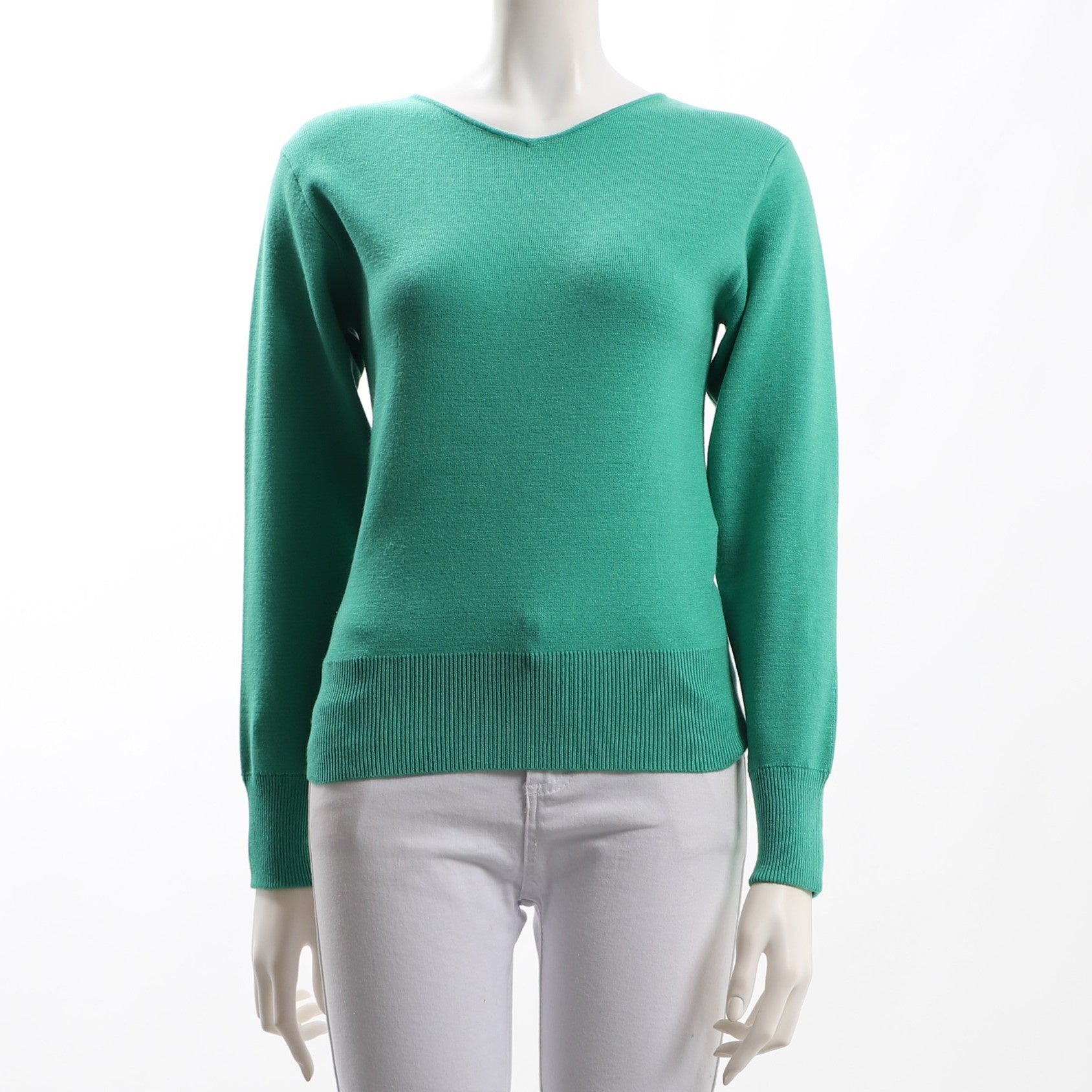 ハイゲージVネックニット