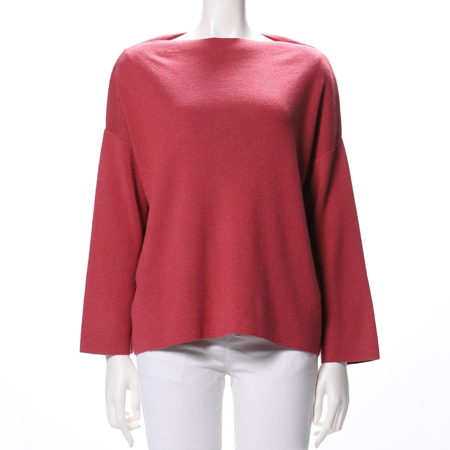 スラッシュドネックドロップショルダーニット