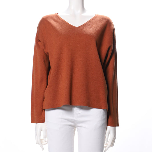 ドロップショルダーVネックニット